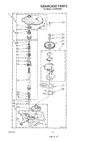 10 - Gearcase parts for Whirlpool Washer LA5580XSW3 from AppliancePartsPros.com