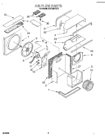 03 - Air Flow parts for Whirlpool Air Conditioner 3XACM07XD0 from AppliancePartsPros.com