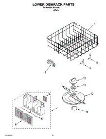 06 - Lower Dishrack Parts, Optional Parts (Not Included) parts for Whirlpool Dishwasher IPU58462 from AppliancePartsPros.com