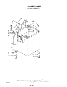 06 - Cabinet parts for Whirlpool Washer LA6680XPW1 from AppliancePartsPros.com