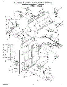 02 - Controls And Rear Panel parts for Whirlpool Washer 6LSP8255BW0 from AppliancePartsPros.com