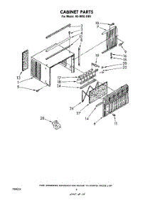 04 - Section parts for Whirlpool Air Conditioner AC0052XM1 from AppliancePartsPros.com