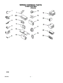 08 - Wiring Harness parts for Kitchenaid Washer KAWE778BAL0 from AppliancePartsPros.com