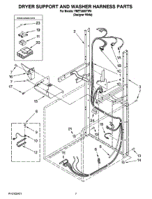 05 - Dryer Support And Washer Harness Parts parts for Maytag Washer Dryer Combo YMET3800TW0 from AppliancePartsPros.com