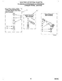 08 - Water System parts for Whirlpool Washer 4LSC9255AN0 from AppliancePartsPros.com