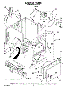 02 - Cabinet Parts parts for Maytag Dryer MGD5640TQ0 from AppliancePartsPros.com