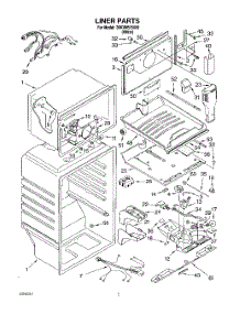 02 - Liner parts for Whirlpool Refrigerator 3XKVN515000 from AppliancePartsPros.com