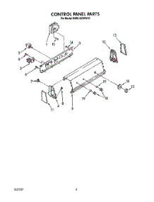 04 - Control Panel parts for Kitchenaid Washer KAWL400WWH0 from AppliancePartsPros.com