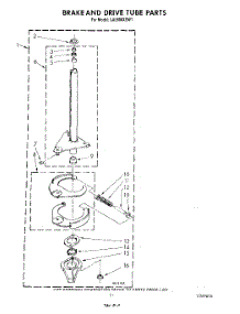 09 - Brake And Drive Tube parts for Whirlpool Washer LA5800XSW1 from AppliancePartsPros.com