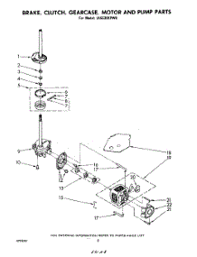 06 - Brake, Clutch, Gearcase, Motor And Pump parts for Whirlpool Washer LA5530XPW0 from AppliancePartsPros.com