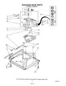 07 - Machine Base parts for Whirlpool Washer LA7800XSW1 from AppliancePartsPros.com