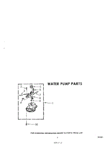 03 - Water Pump parts for Whirlpool Washer LHB3000W1 from AppliancePartsPros.com