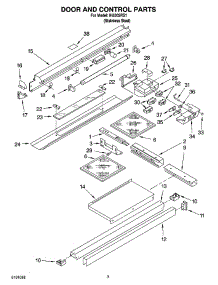 02 - Door And Control Parts parts for Whirlpool Hood IH5302RS1 from AppliancePartsPros.com