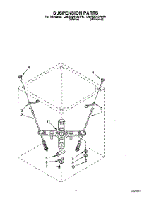 06 - Suspension parts for Whirlpool Washer LMR5243AN0 from AppliancePartsPros.com