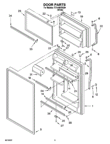 02 - Door Parts parts for Whirlpool Refrigerator IT21AMXRQ04 from AppliancePartsPros.com