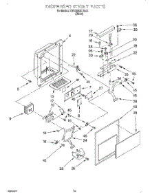 09 - Dispenser Front parts for Kitchenaid Refrigerator KSRB25QDBL02 from AppliancePartsPros.com