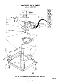 07 - Machine Base parts for Whirlpool Washer LA5300XTW0 from AppliancePartsPros.com