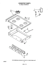 06 - Cook Top parts for Whirlpool Range SF350PEK0 from AppliancePartsPros.com