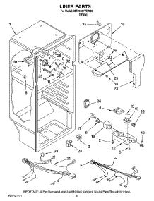 03 - Liner Parts parts for Maytag Refrigerator MTB1551VEW00 from AppliancePartsPros.com