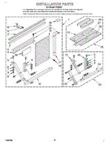 06 - Installation parts for Whirlpool Air Conditioner R183A2 from AppliancePartsPros.com