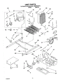 09 - Unit parts for Whirlpool Refrigerator ED2FHGXKT01 from AppliancePartsPros.com