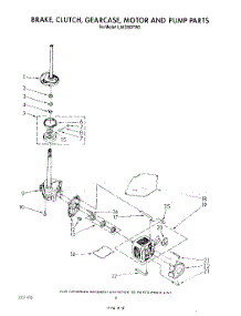06 - Brake, Clutch, Gearcase, Motor And Pump parts for Whirlpool Washer LA6300XTW0 from AppliancePartsPros.com