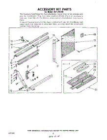 05 - Accessory Kit parts for Whirlpool Air Conditioner ALF24040 from AppliancePartsPros.com