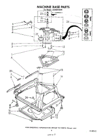 08 - Machine Base parts for Whirlpool Washer LA6680XSW0 from AppliancePartsPros.com