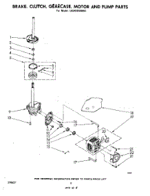 06 - Brake, Clutch, Gearcase, Motor And Pump parts for Whirlpool Washer LA5400XMW2 from AppliancePartsPros.com