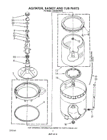 04 - Agitator, Basket And Tub parts for Whirlpool Washer LA9200XWF0 from AppliancePartsPros.com