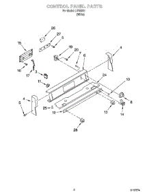 02 - Control Panel Parts parts for Whirlpool Range IJP85801 from AppliancePartsPros.com