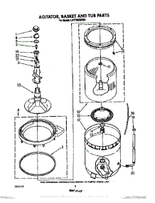 04 - Agitator, Basket And Tub parts for Whirlpool Washer LA7700XWW0 from AppliancePartsPros.com
