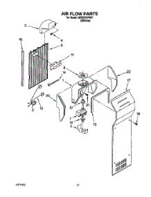 10 - Airflow parts for Whirlpool Refrigerator 3XRZ2727FI01 from AppliancePartsPros.com