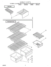 05 - Shelf, Lit / Optional parts for Whirlpool Refrigerator RT14BKYFW02 from AppliancePartsPros.com