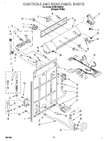02 - Controls And Rear Panel parts for Whirlpool Washer 6LBR7255BQ2 from AppliancePartsPros.com