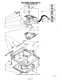 07 - Machine Base parts for Whirlpool Washer LA6300XPW0 from AppliancePartsPros.com