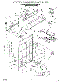 02 - Controls And Rear Panel parts for Whirlpool Washer 4LSC8255BN0 from AppliancePartsPros.com