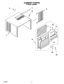 03 - Cabinet Parts parts for Whirlpool Air Conditioner CA8WMR2 from AppliancePartsPros.com