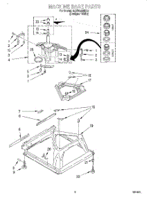 05 - Machine Base parts for Whirlpool Washer 3LBR8255EQ0 from AppliancePartsPros.com