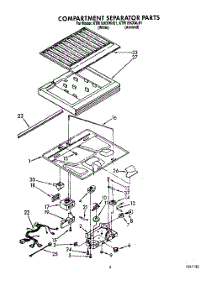 03 - Compartment Separator parts for Kitchenaid Refrigerator KTRI18KXAL01 from AppliancePartsPros.com