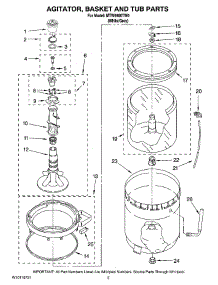 03 - Agitator, Basket And Tub Parts parts for Maytag Washer MTW5900TW0 from AppliancePartsPros.com