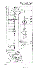 11 - Gearcase parts for Whirlpool Washer LA6053XSW0 from AppliancePartsPros.com