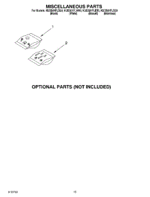 12 - Miscellaneous, Optional parts for Kitchenaid Dishwasher KUDS01FLBS0 from AppliancePartsPros.com