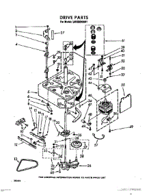 03 - Drive parts for Whirlpool Washer LA5580XKW1 from AppliancePartsPros.com