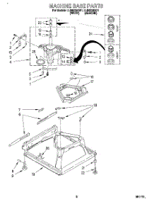 06 - Machine Base parts for Whirlpool Washer LLR6233AN1 from AppliancePartsPros.com