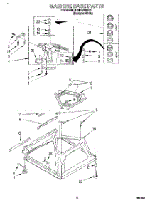 06 - Machine Base parts for Whirlpool Washer 6LBR7255BQ2 from AppliancePartsPros.com