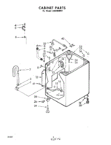 05 - Cabinet , Lit / Optional parts for Whirlpool Washer LHB3000W1 from AppliancePartsPros.com