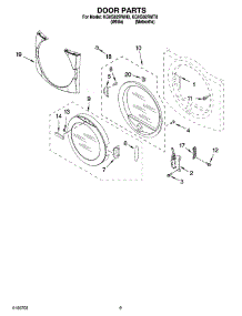 05 - Door Parts, Optional Parts (Not Included) parts for Kitchenaid Dryer KGHS02RWH0 from AppliancePartsPros.com