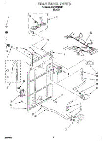 02 - Rear Panel parts for Kitchenaid Washer KAWE679BBL1 from AppliancePartsPros.com