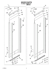 03 - Door parts for Whirlpool Personal Valet System PVBM600LY0 from AppliancePartsPros.com